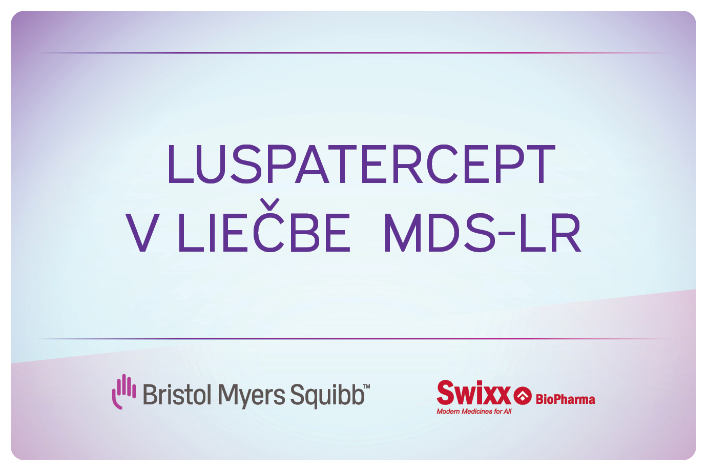 Luspatercept v liečbe MDS-LR